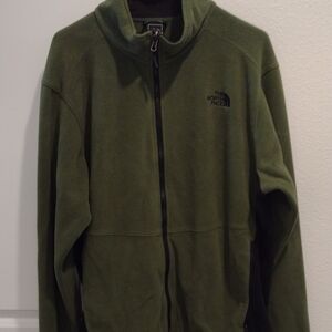 The North Face Olive Green Fleece Jacket